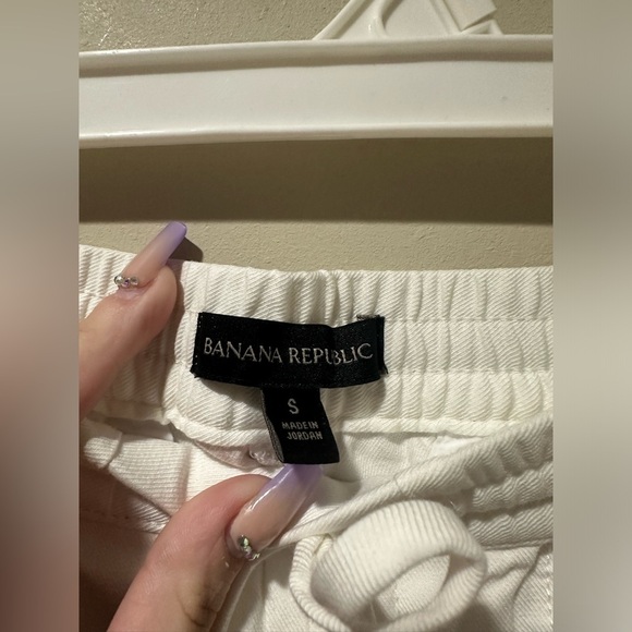 Banana Republic White Track Pants - Picture 2 of 3